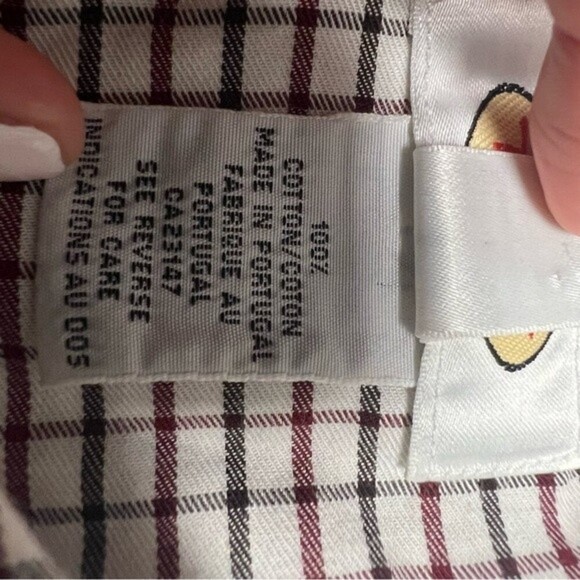Talbots Plaid Button Front Shirt Size Small - Picture 4 of 7
